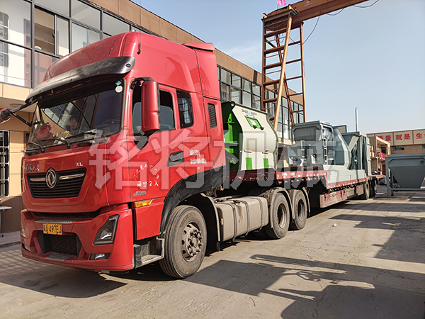 四立方主機，時產(chǎn)15噸生產(chǎn)線，發(fā)往江蘇連云港